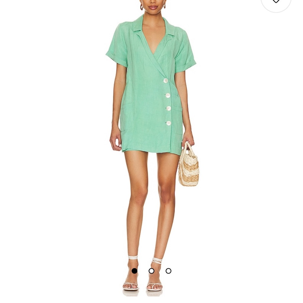 Show Me Your Mumu Bicoastal Blazer Romper in Seafoam Size XS